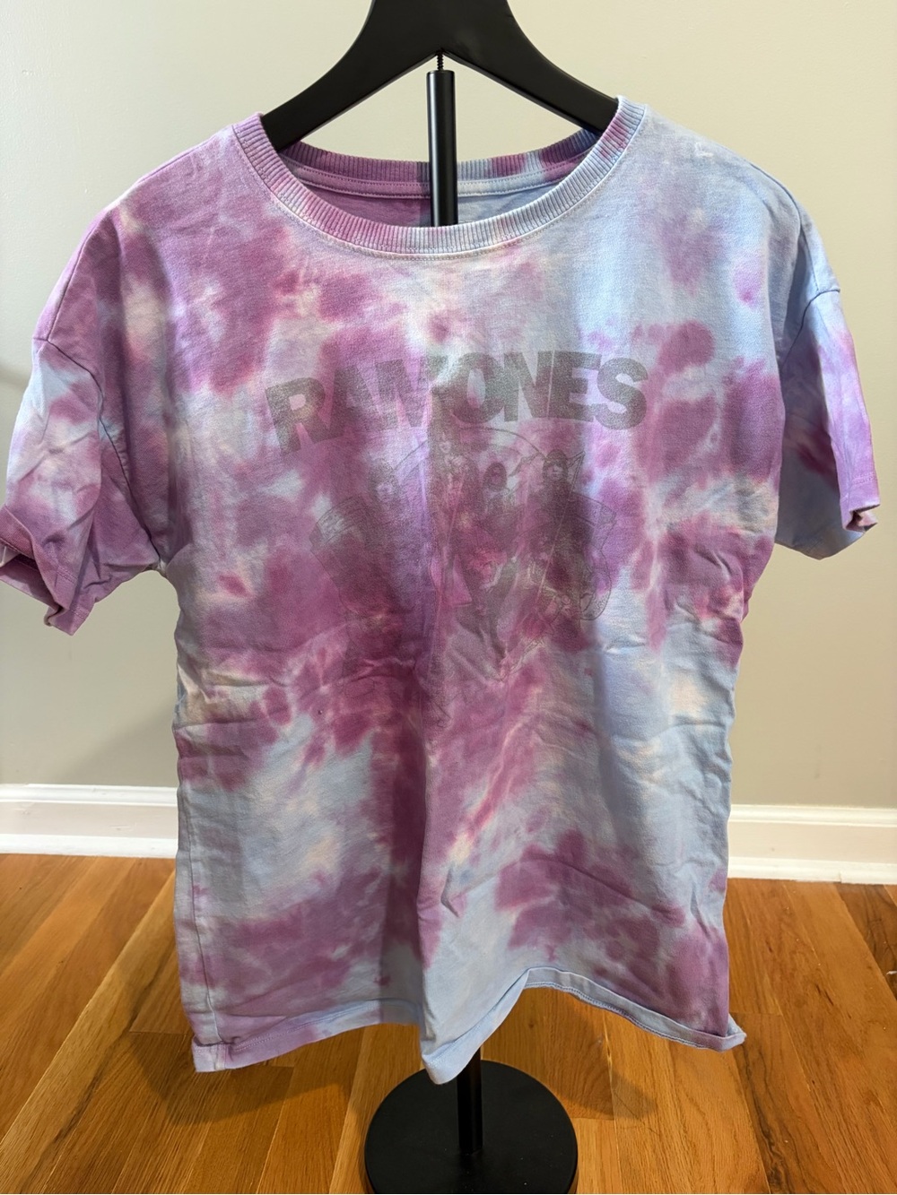 Tie-Dye Purple & Light Blue Graphic T-Shirt